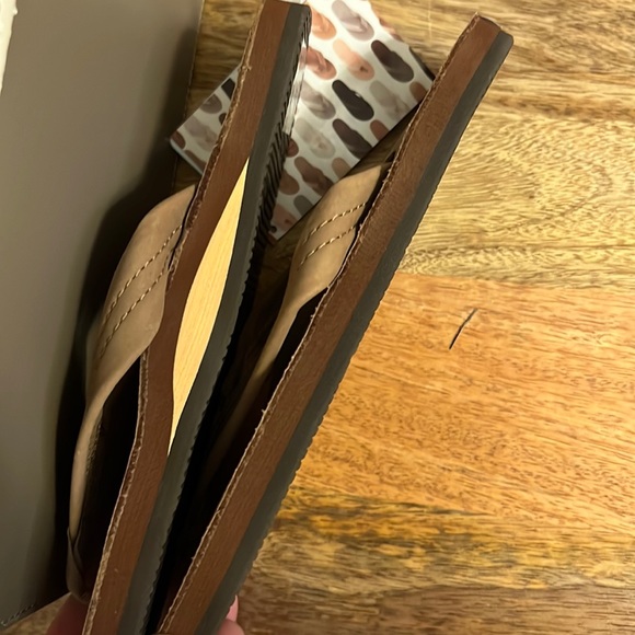 Rainbow wide strap flip flops dark brown - Picture 4 of 6